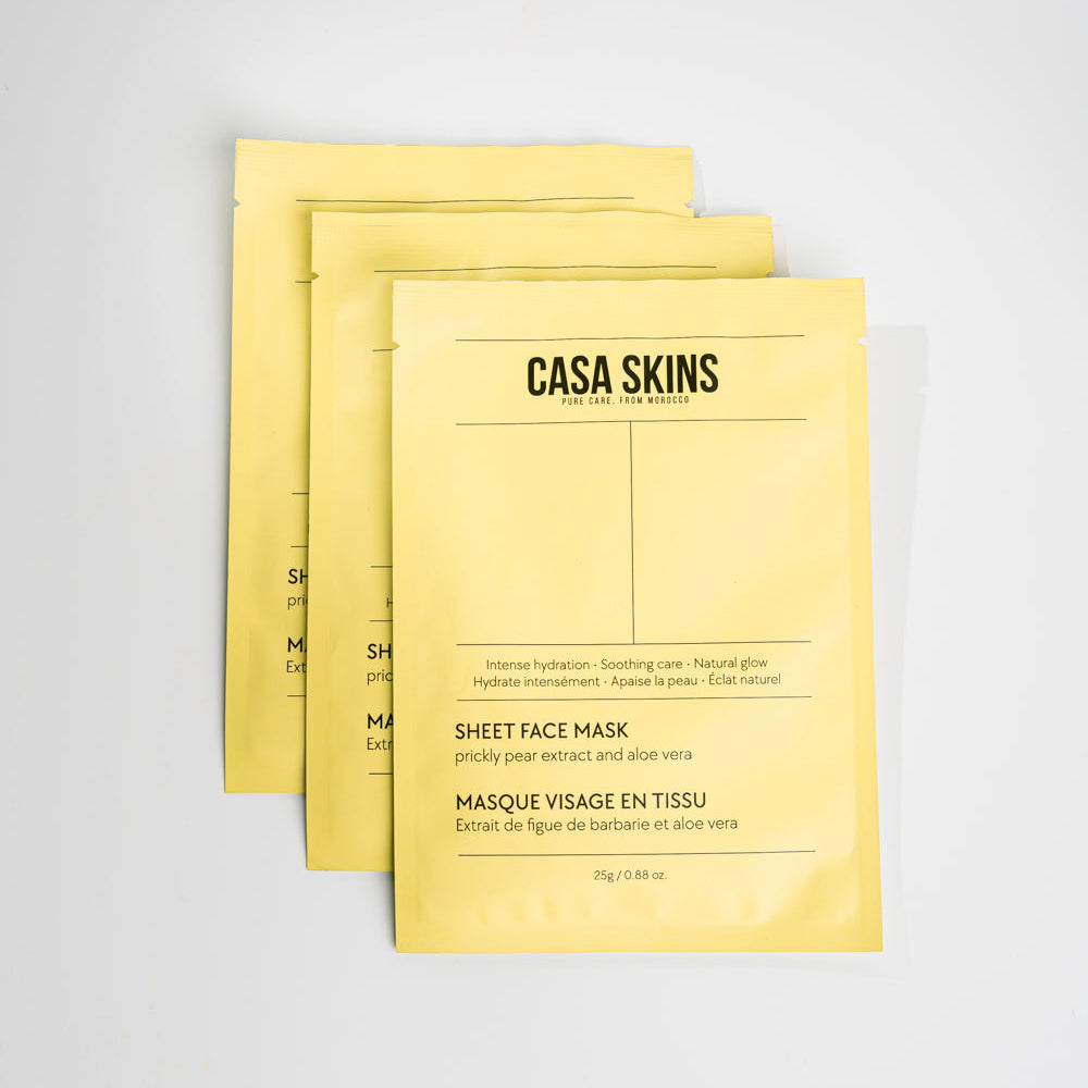 Masques Visage Hydratants (3pcs)