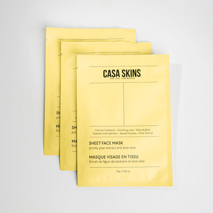 Masques Visage Hydratants (3pcs)